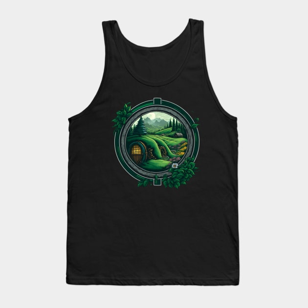Round Doors and Green Pastures - Fantasy Tank Top by Fenay-Designs